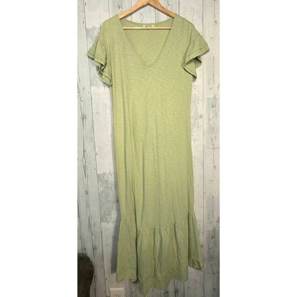 Z Supply Zella Tiered Ruffle Midi Dress Sz. L - Picture 2 of 7